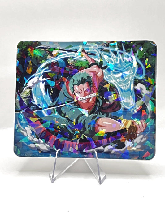 Broken Glass Laminated Zoro(One Piece) Sticker