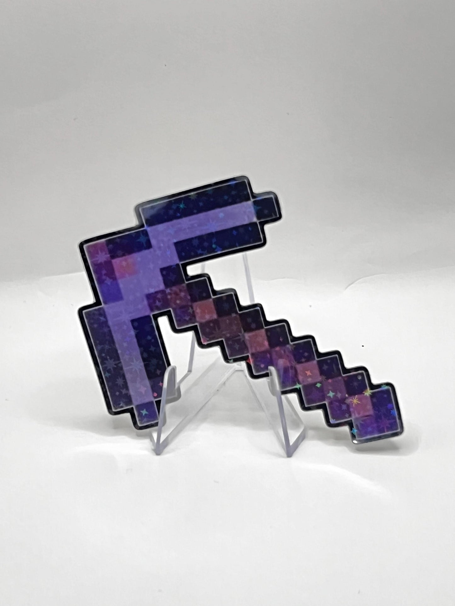Galaxy Laminated Enchanted-Iron Pickaxe Sticker