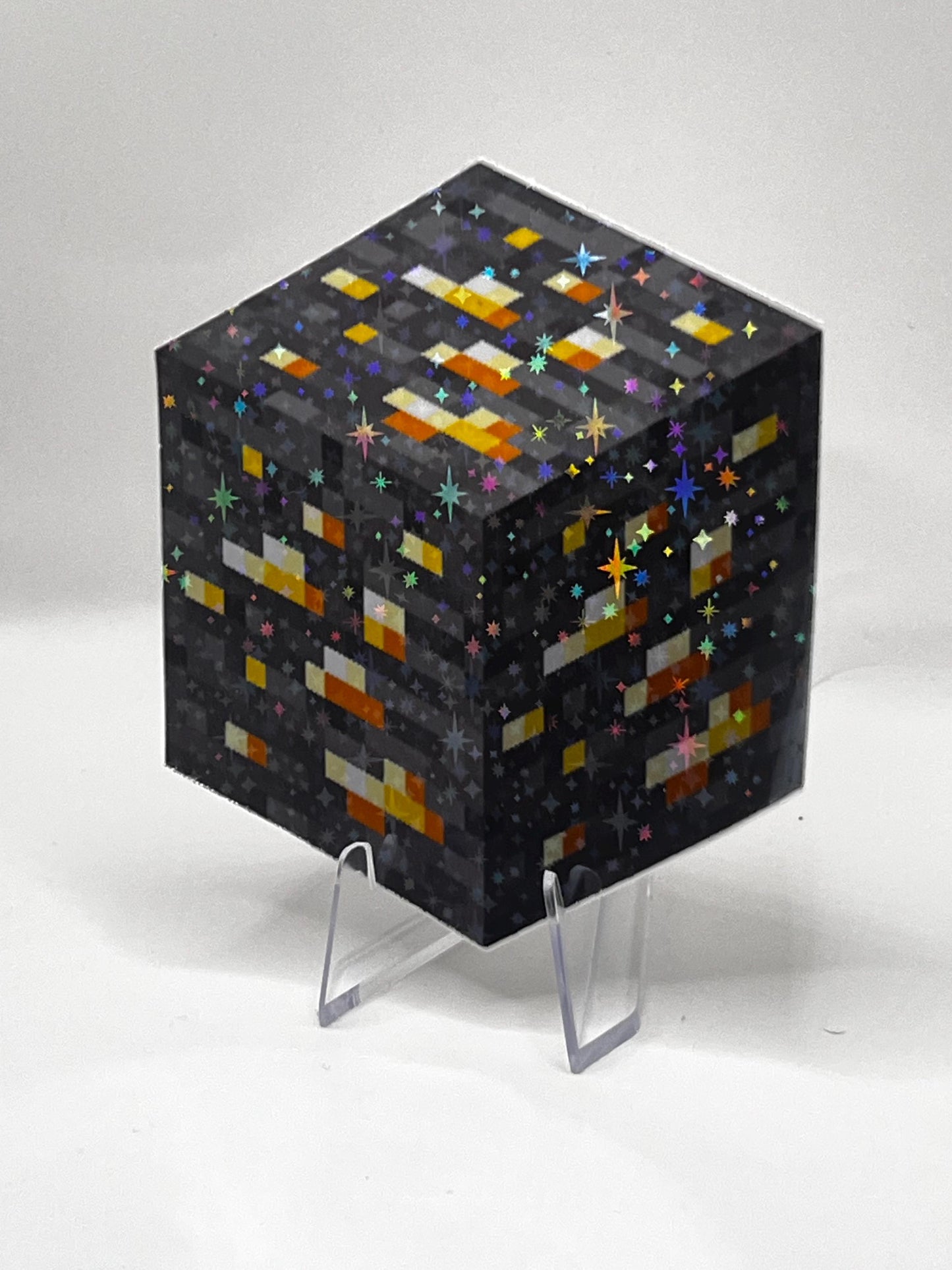 Galaxy Laminated Gold Block Sticker