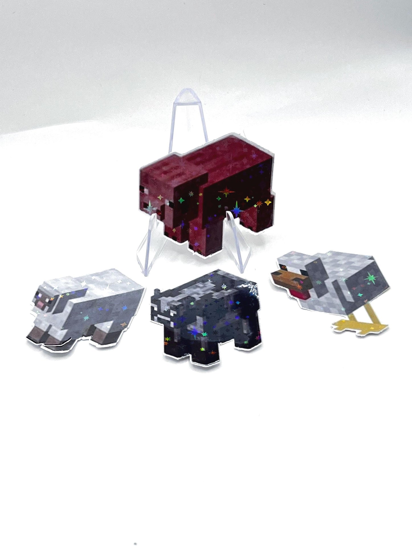 Galaxy Laminated Minecraft Mini Animal Set