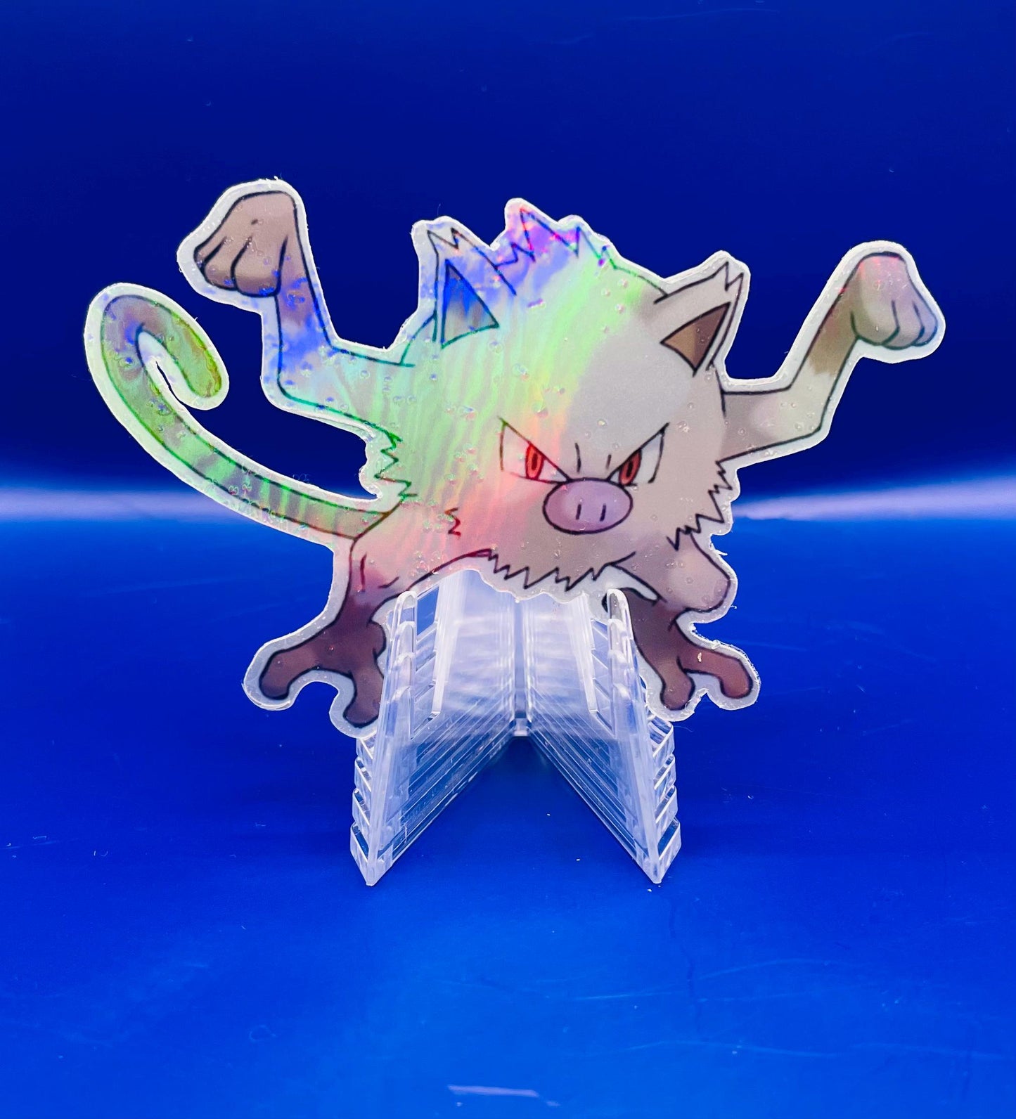 Metallic and Laminated Pokemon - Mankey Sticker