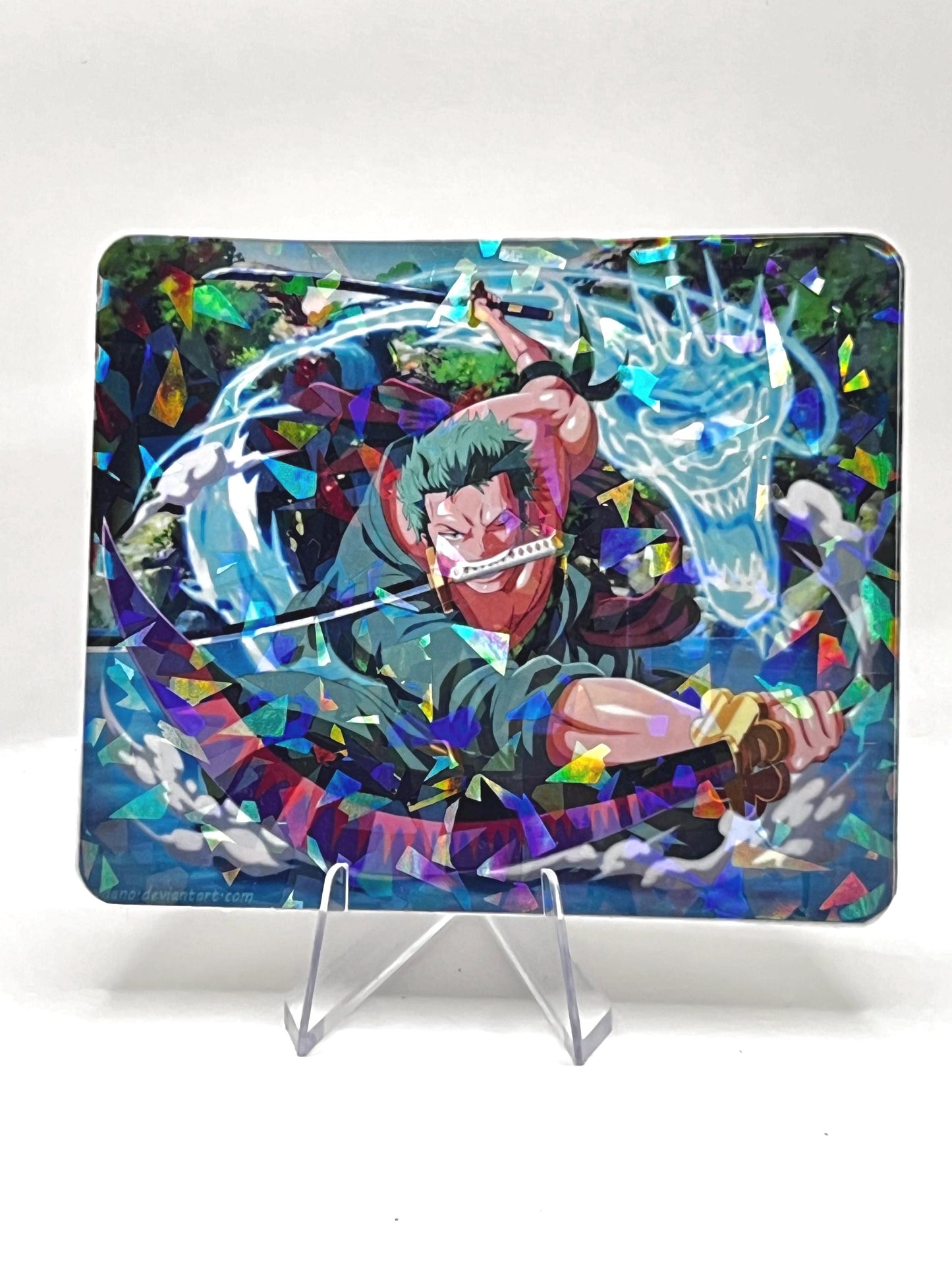 Broken Glass Laminated Zoro(One Piece) Sticker