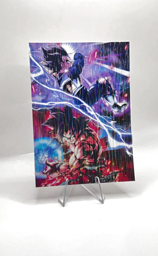All-Lines Laminated Goku & Vegeta Sticker