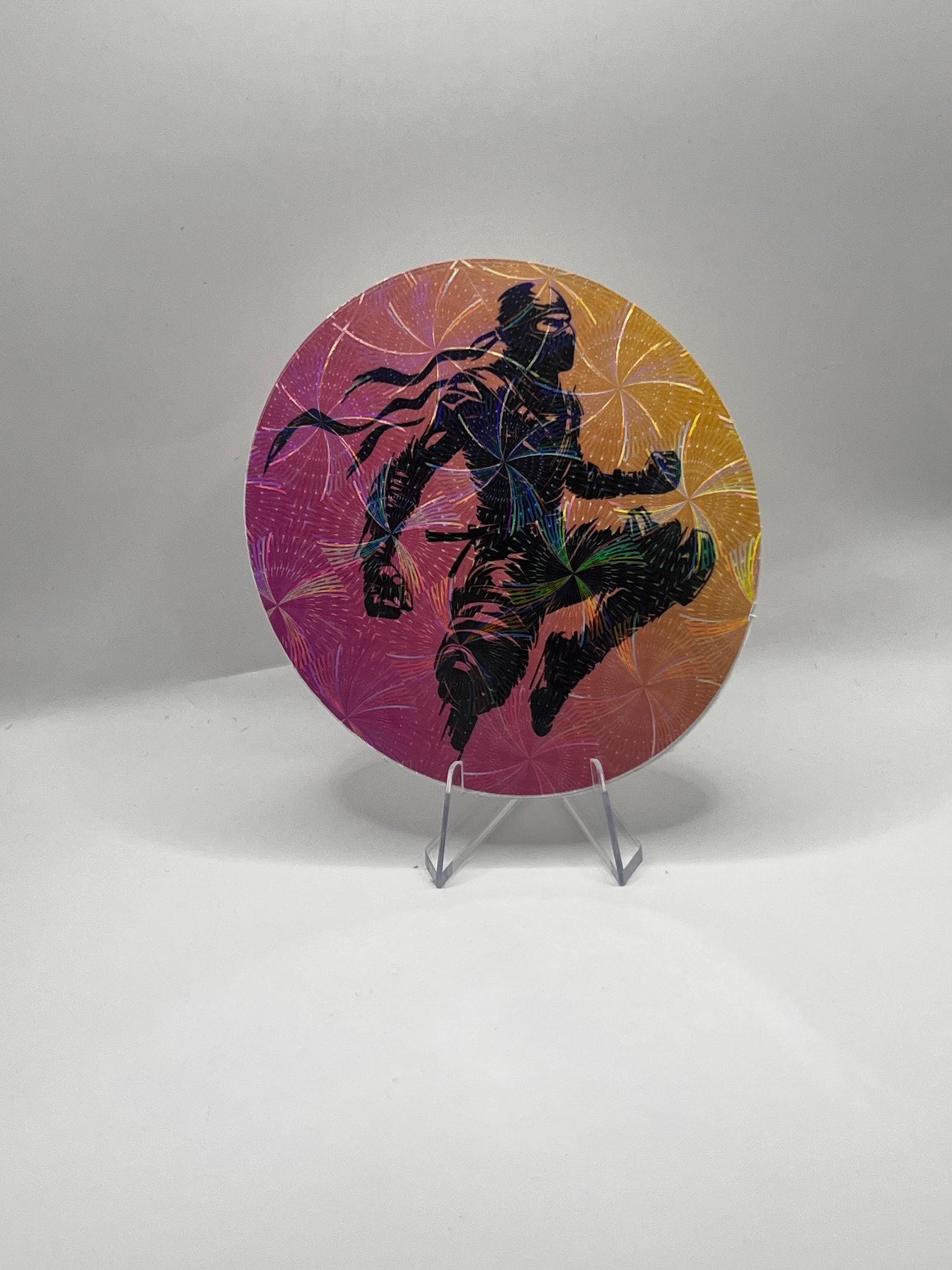 Spiral Laminated Ninja Sticker