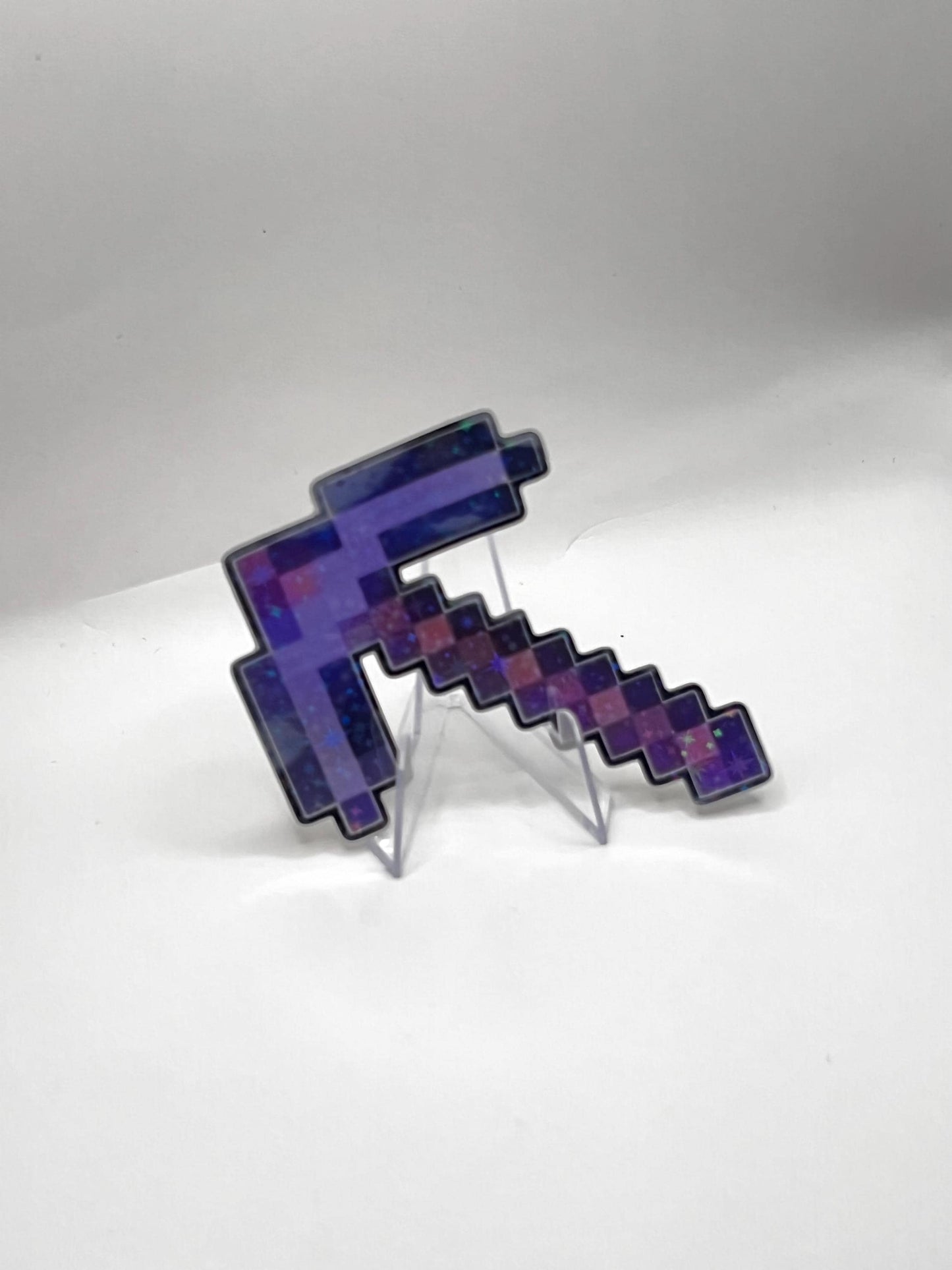 Galaxy Laminated Enchanted-Iron Pickaxe Sticker