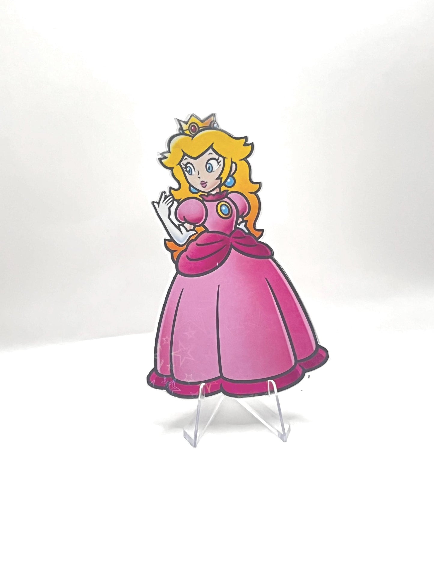 Star Laminated Princess Peach Sticker