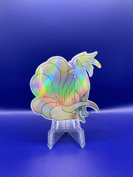 Premium Metallic/Laminated Pokemon Sticker- Ninetales