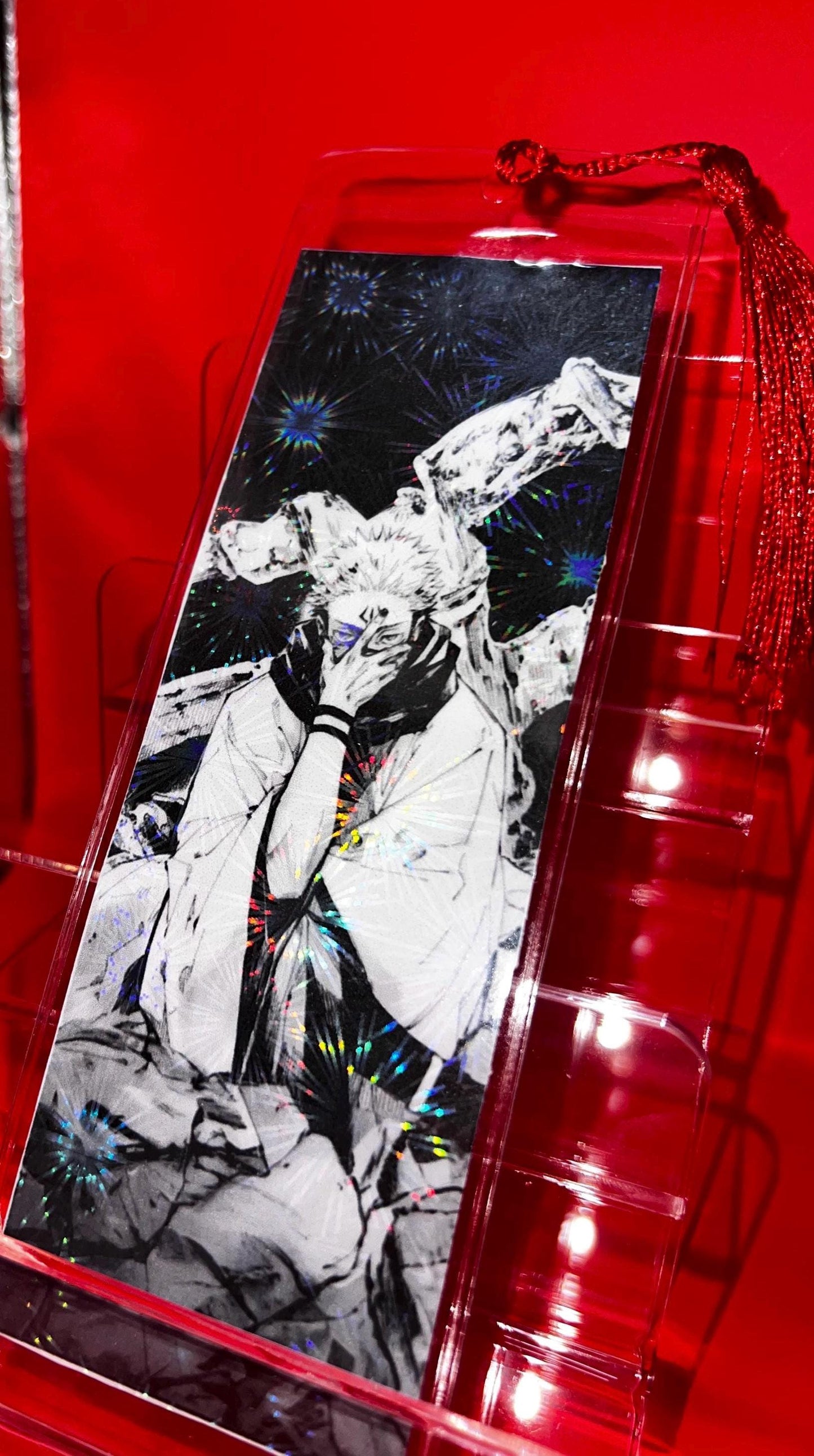 Firework Laminated/Tasselled Jujustu Kaisen Bookmark