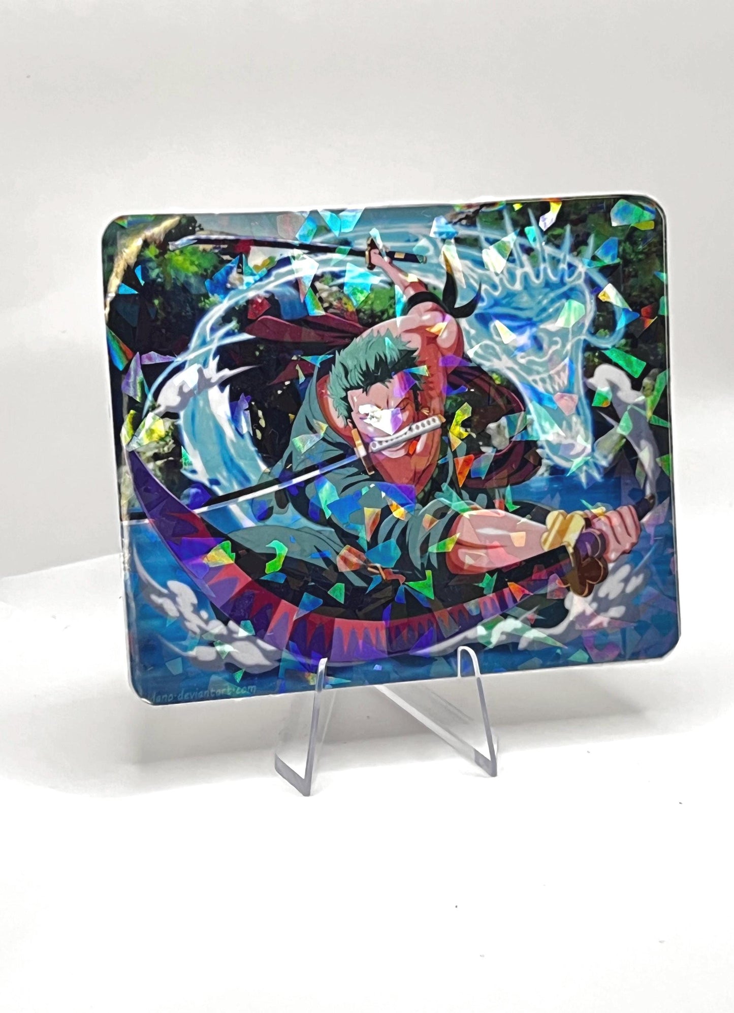 Broken Glass Laminated Zoro(One Piece) Sticker