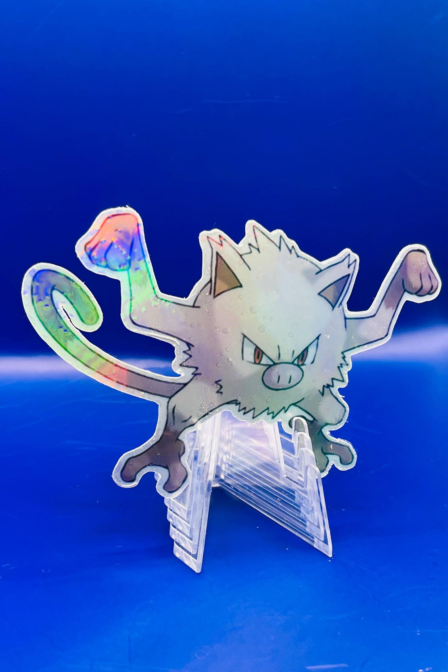 Metallic and Laminated Pokemon - Mankey Sticker