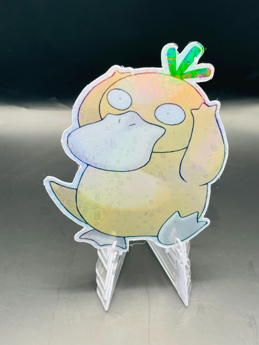 Metallic and Laminated Pokemon- Psyduck Sticker
