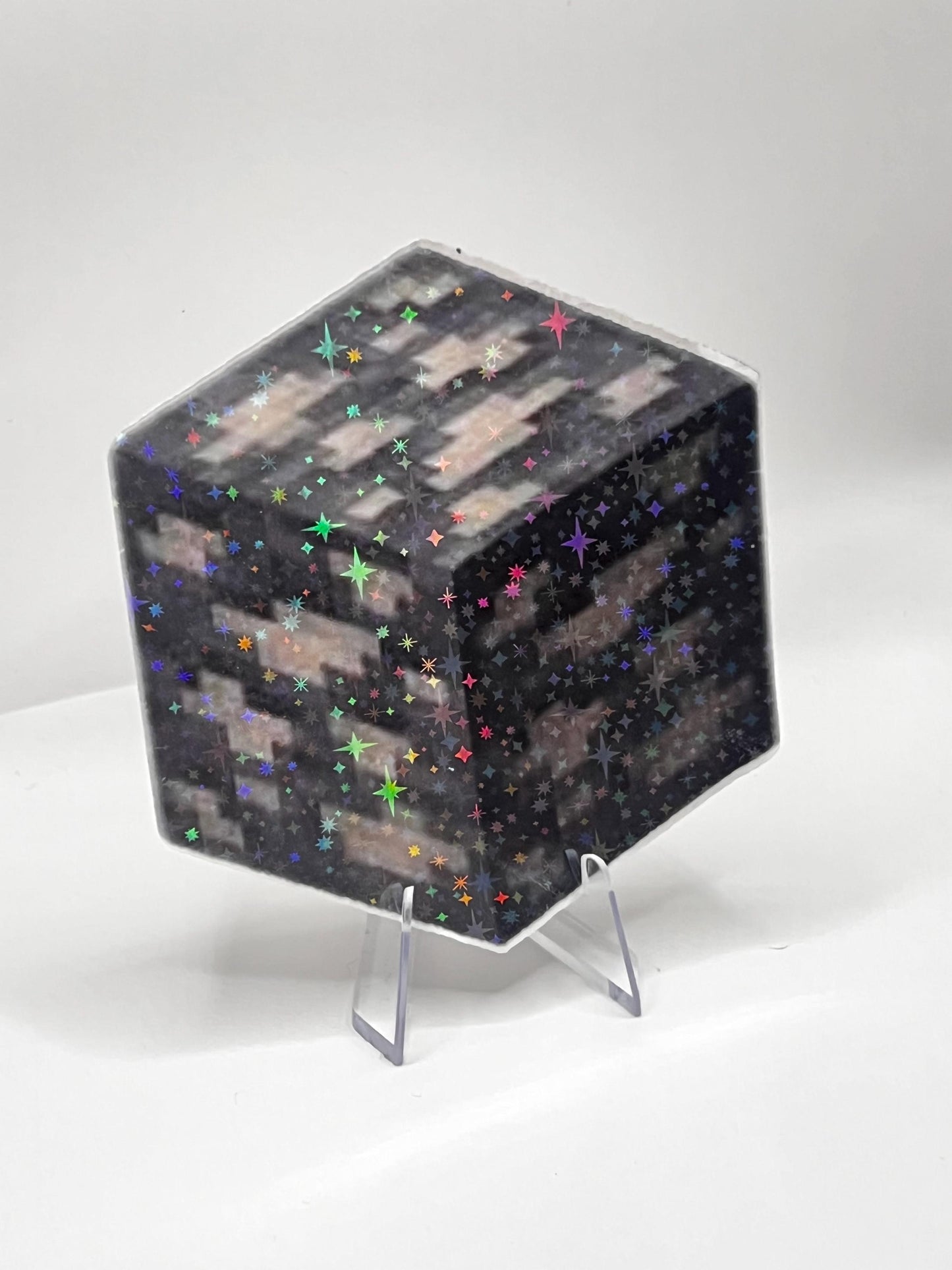 Galaxy Laminated Iron block Sticker