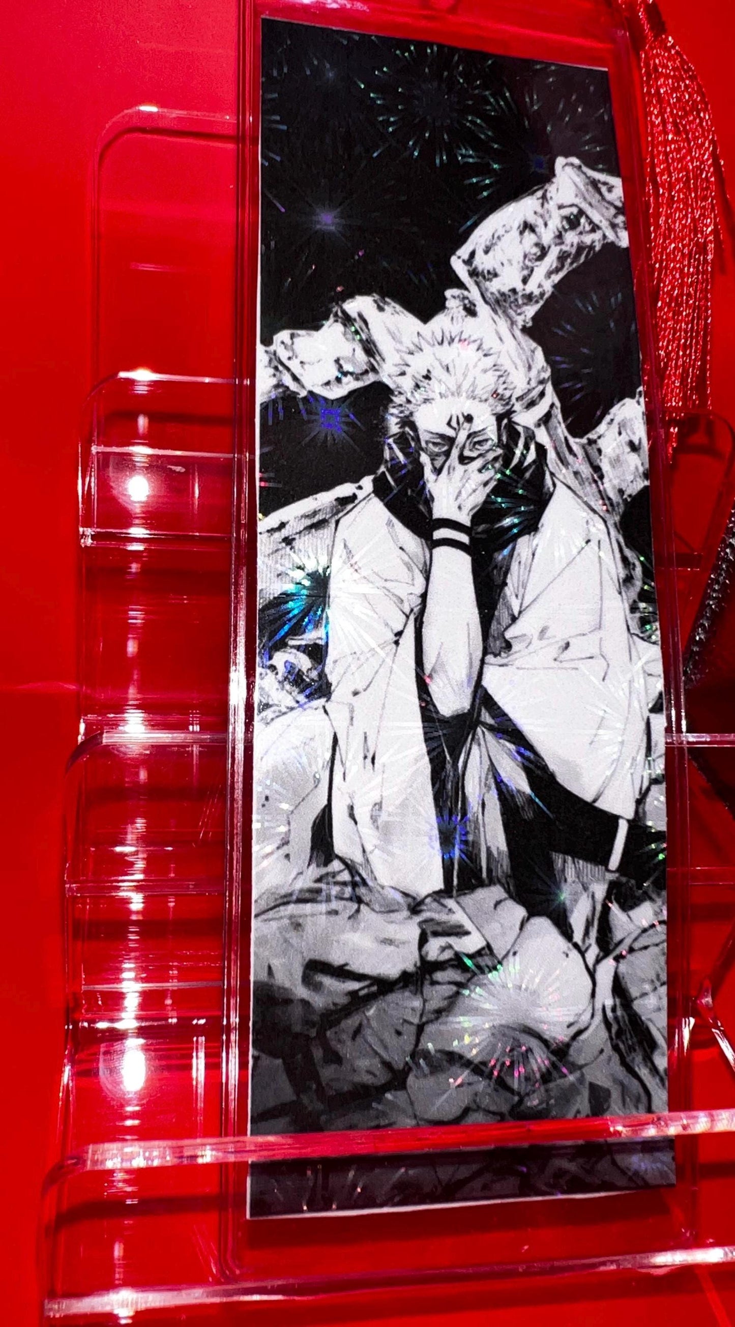 Firework Laminated/Tasselled Jujustu Kaisen Bookmark