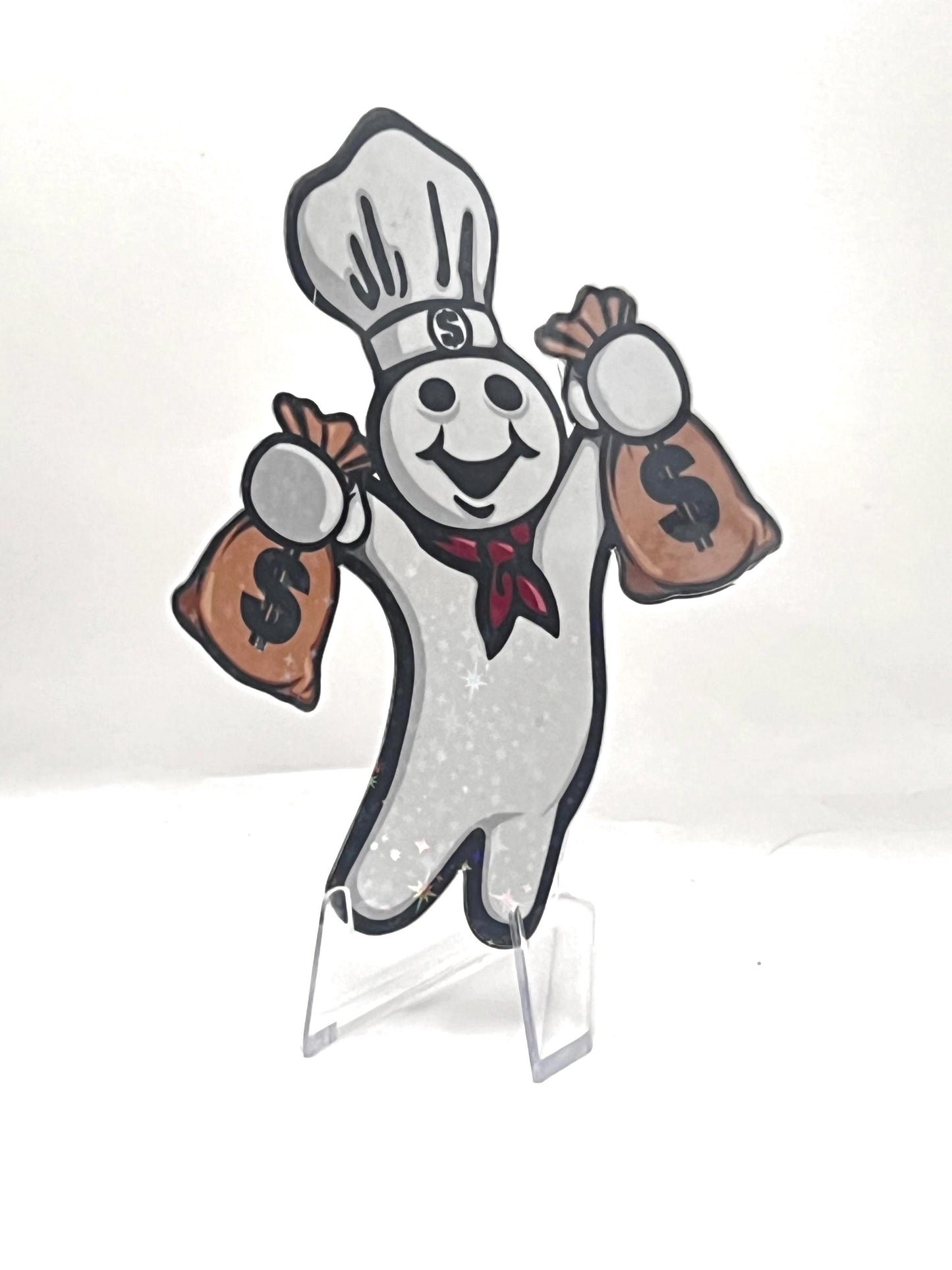 Galaxy-Laminated Dough Boy Sticker