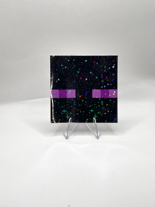 Galaxy Laminated Enderman Sticker