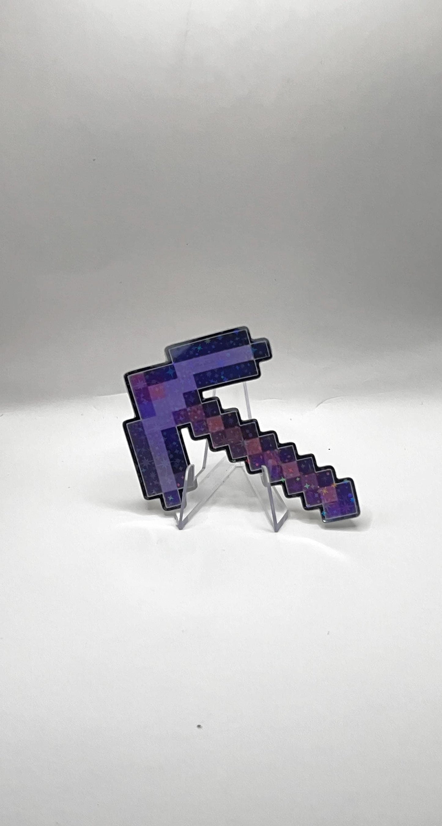 Galaxy Laminated Enchanted-Iron Pickaxe Sticker