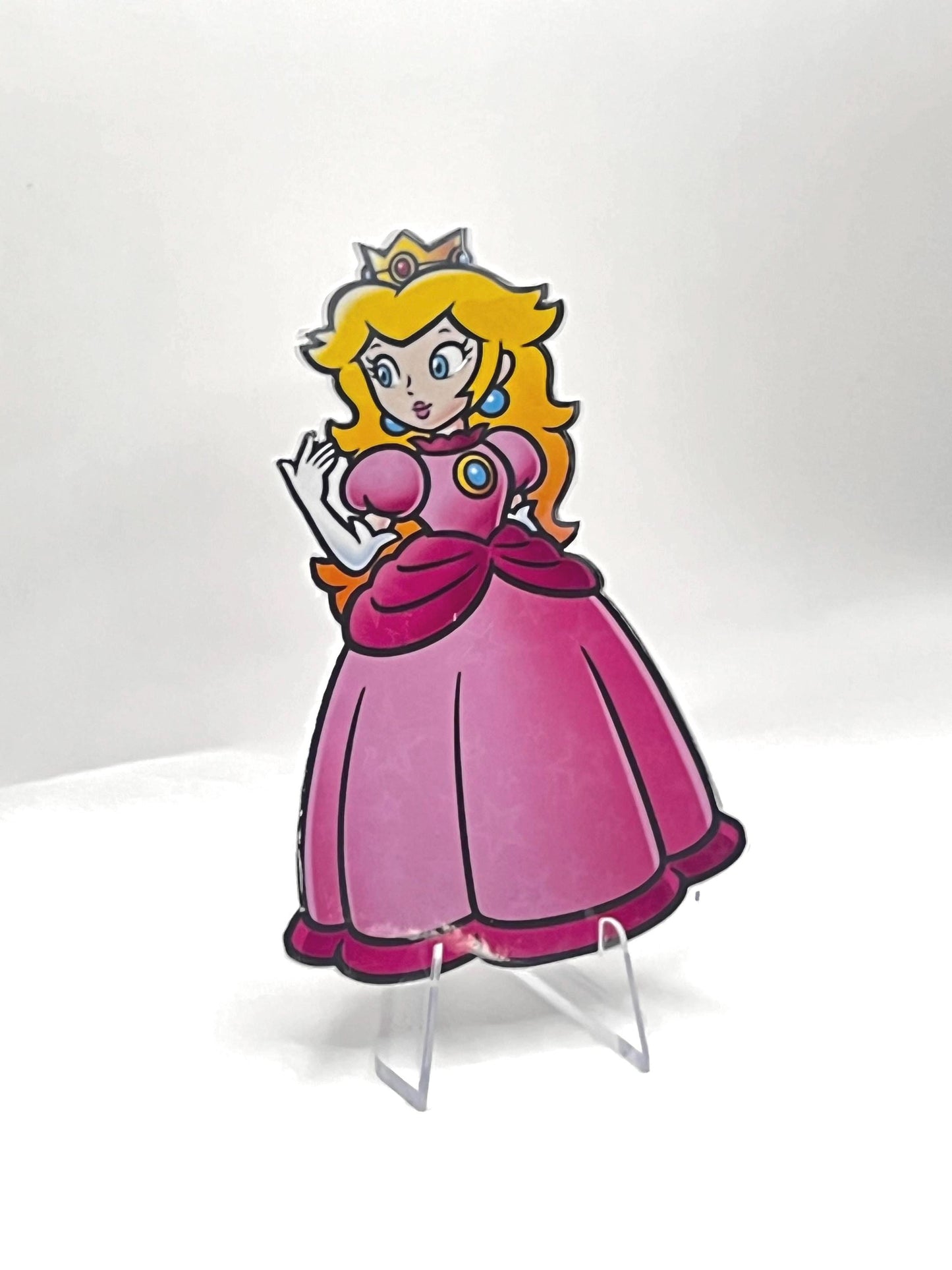 Star Laminated Princess Peach Sticker