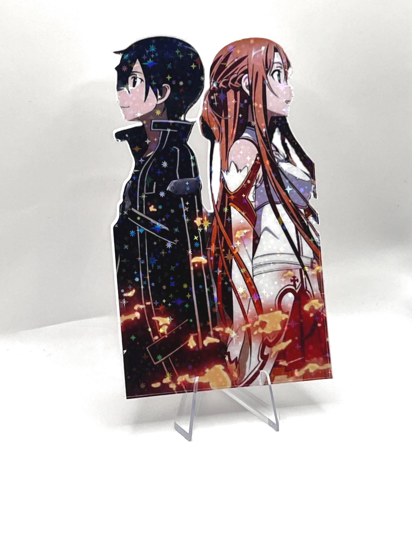 Kazuto Kirigaya & Asuna Galaxy Laminated Sticker