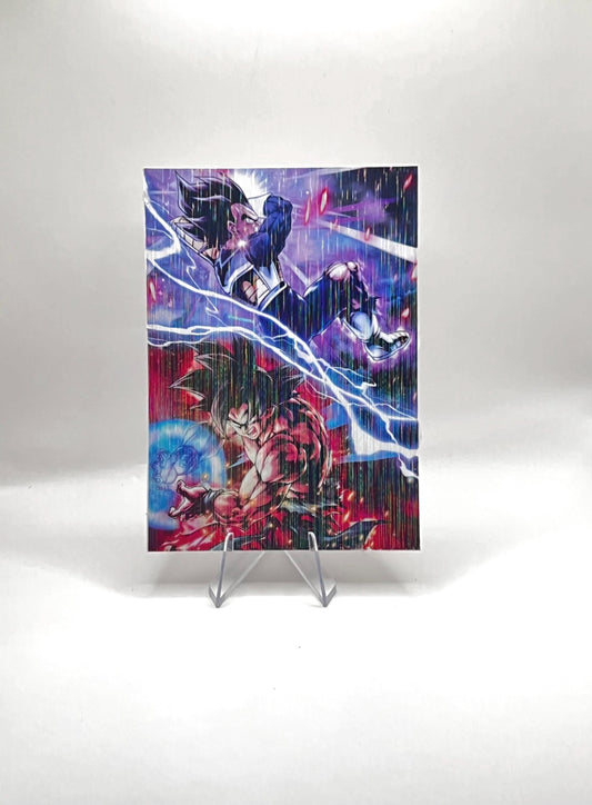 All-Lines Laminated Goku & Vegeta Sticker