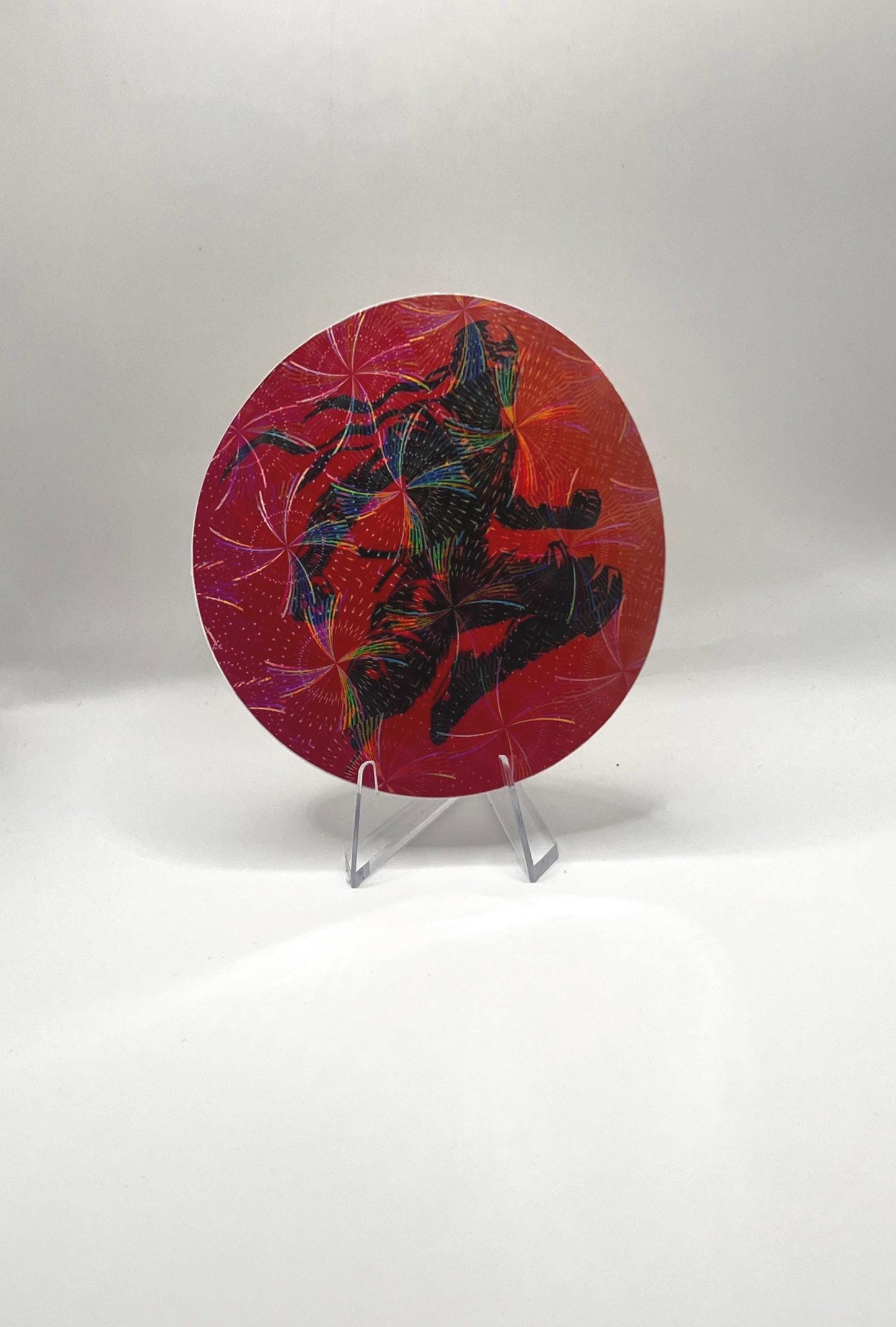 Spiral Laminated Ninja Sticker