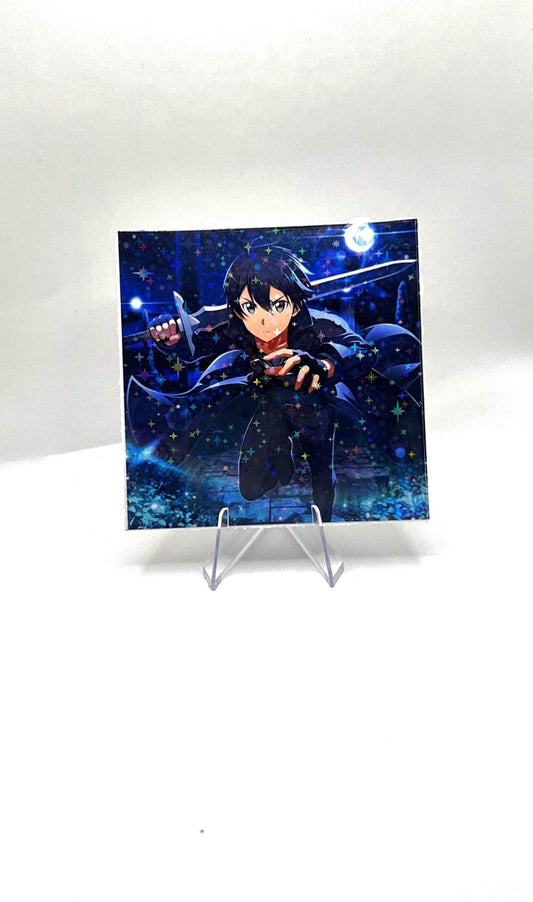 Kazuto Kirigaya Galaxy Laminated Sticker