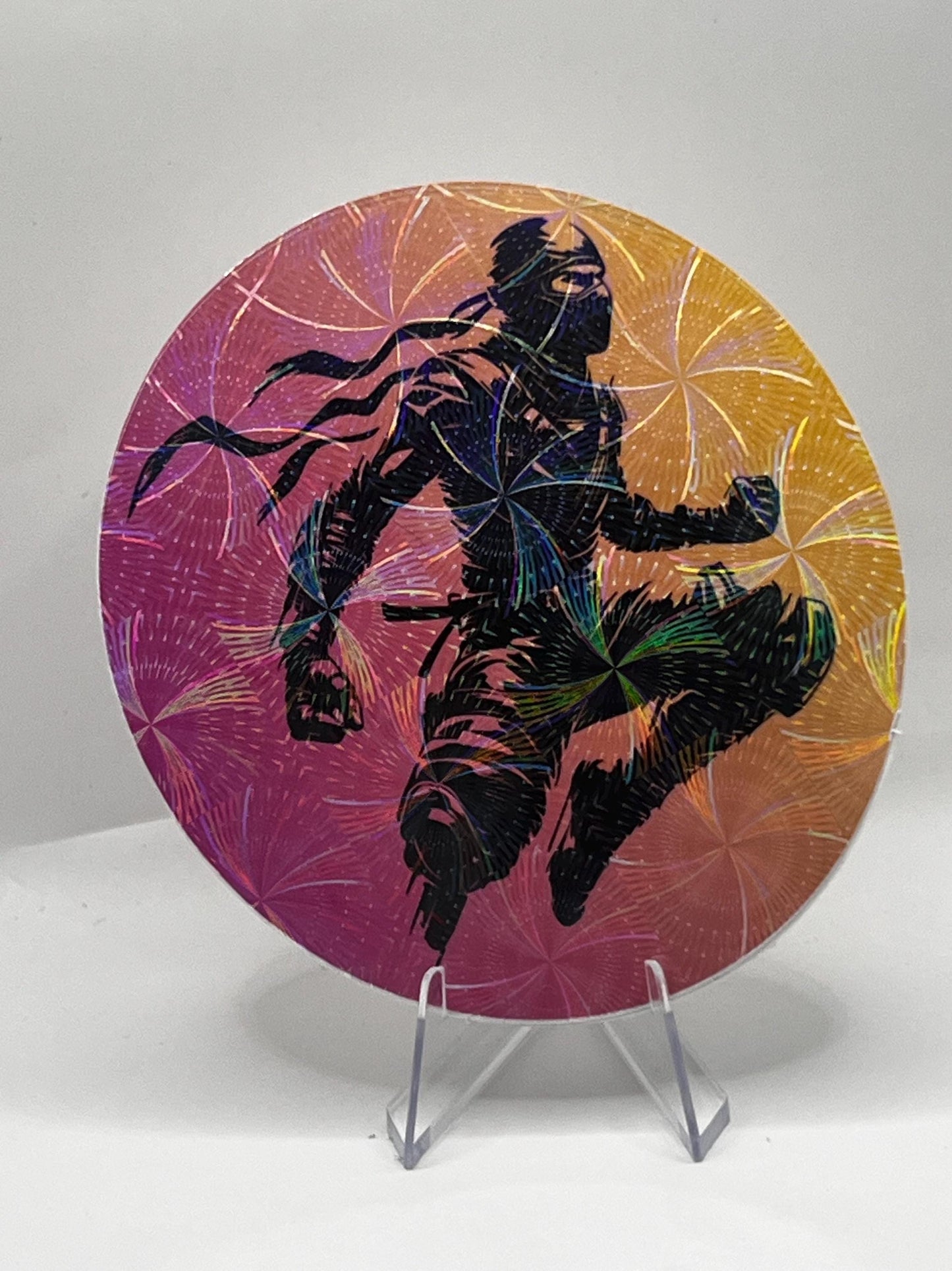 Spiral Laminated Ninja Sticker