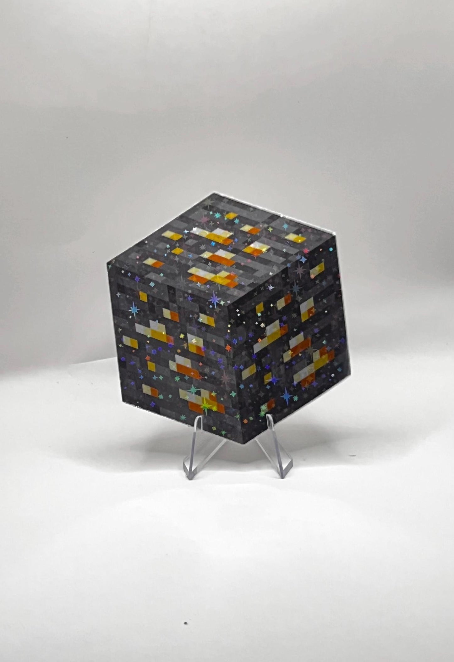 Galaxy Laminated Gold Block Sticker